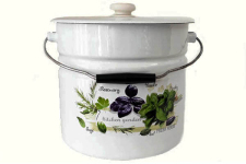 Ведро-кастрюля эмалированное 12л 1224/2 Зелень фреш