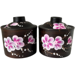 Набор соль/сахар Сакура красная глина