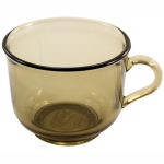 Кружка стеклянная Дымка 220мл Black coffee