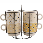 Сервіз чайний 4 предмета 250мл White Mix 676-1