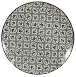 Тарелка керамическая мелкая №8 Вуаль dark CLW-11