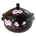 Супник 4л Сакура з ручками червона глина