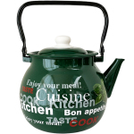 Чайник эмалированный 3.5л 27130/4 сферический Изумруд базилик