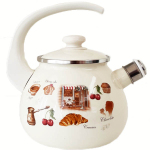 Чайник емальований 2.5л 2711/2 Кафе свисток