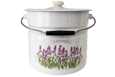 Ведро-кастрюля эмалированное 12л 1224/2 Лаванда