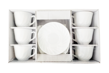 Сервиз чайный керамический 12 предметов Белый 1860