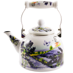 Чайник эмалированный 2л с керамической ручкой Лаванда 3W