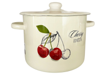 Кастрюля эмалированная 5.5л 1617/2 Вишня Идиллия