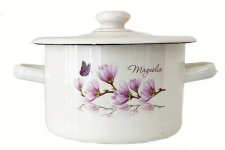 Кастрюля эмалированная 2л 1610/2  Магнолия
