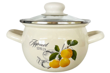 Кастрюля эмалированная 1.5л 61908/2 Абрикос Идиллия