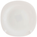 Тарелка стеклокерамика №8 White квадратная 031085