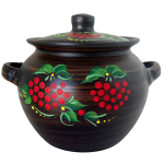 Супник 3.5л с ручками Калина красная глина