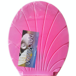 Сиденье унитаза пластмассовое Ракушка розовое