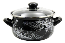 Каструля емальована 4л Срібло