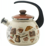 Чайник эмалированный 2.5л 2711/4 Кафе