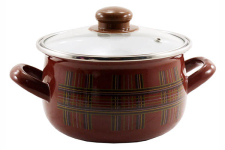 Кастрюля эмалированная 2.1л Шотландка