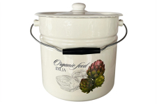 Ведро-кастрюля эмалированное 12л 1224/2 Артишок Идиллия