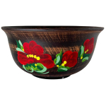 Миска солдатка 1л Мак красная глина