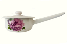 Ківш емальований 1.5л 2108/2 з кришкою Лаура