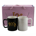 Набір кухлів фарфорових 300мл 2 предмети LOVE 445-13