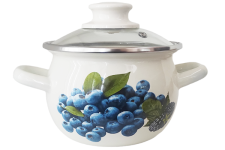 Кастрюля эмалированная 1.5л 61908/2 Черника