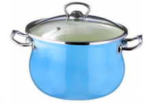 Кастрюля эмалированная 1.5л 83808 Бирюзовый