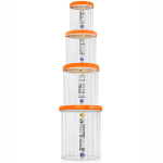 Ємність для сипучих в наборі 0.65л+1л+1.5л+2л НП