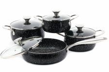 Набор кастрюль с антипригарным покрытием Мрамор 4 предмета 1526