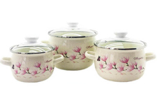 Набор эмалированный 6926 Магнолия молочная