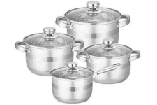 Набор кастрюль нержавеющих 4 предмета ЕВ-3707