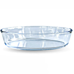 Противень стеклянный 3.5л 39х28х6 овальный