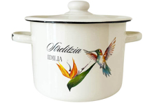 Каструля емальована 4.5л 1615/2 Колібрі
