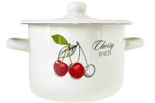Кастрюля эмалированная 4.5л 1615/2 Вишня Идиллия