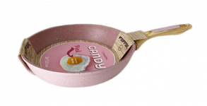 Сковорода  с антипригарным покрытием PEPPER  26см х 5см розовая