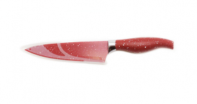 Нож кухонный металлокерамика мрамор широкий С-1697