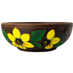 Миска 0.7л Подсолнух красная глина