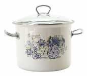 Каструля емальована 3.0л 83112 Романтичний сад