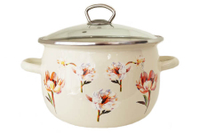 Каструля емальована 5л 61916/2 Квіткова фантазія