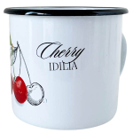 Кружка эмалированная 1л 0107/2 Вишня Идиллия