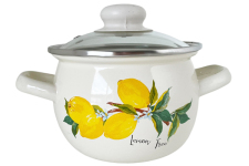 Каструля емальована 1.5л 61908/2 Лимонне дерево