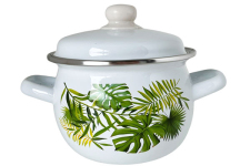 Кастрюля эмалированная 1.5л 1908/2 Монстера