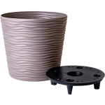 Горщик для квітів Ф`южн  30см низький капучино
