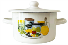 Каструля емальована 2л 1610/2 Імперія олив