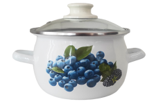 Кастрюля эмалированная 2.5л 61911/2 Черника