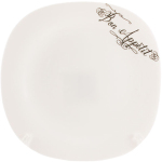 Тарілка склокераміка мілка №8.5 Бон Апетит Квадрат 031085