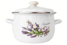 Каструля емальована 5.0л 1916/2 Букет лаванди