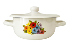 Каструля емальована 1.5л 1608/2 Петунія