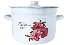 Каструля емальована 9л 1621/2 Гібіскус Ідилія