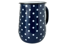 Глечик емальований 2.5л 2311/4 Полька синя