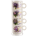 Сервіз чайний 4 предмета 250мл Букет лаванди 167-398